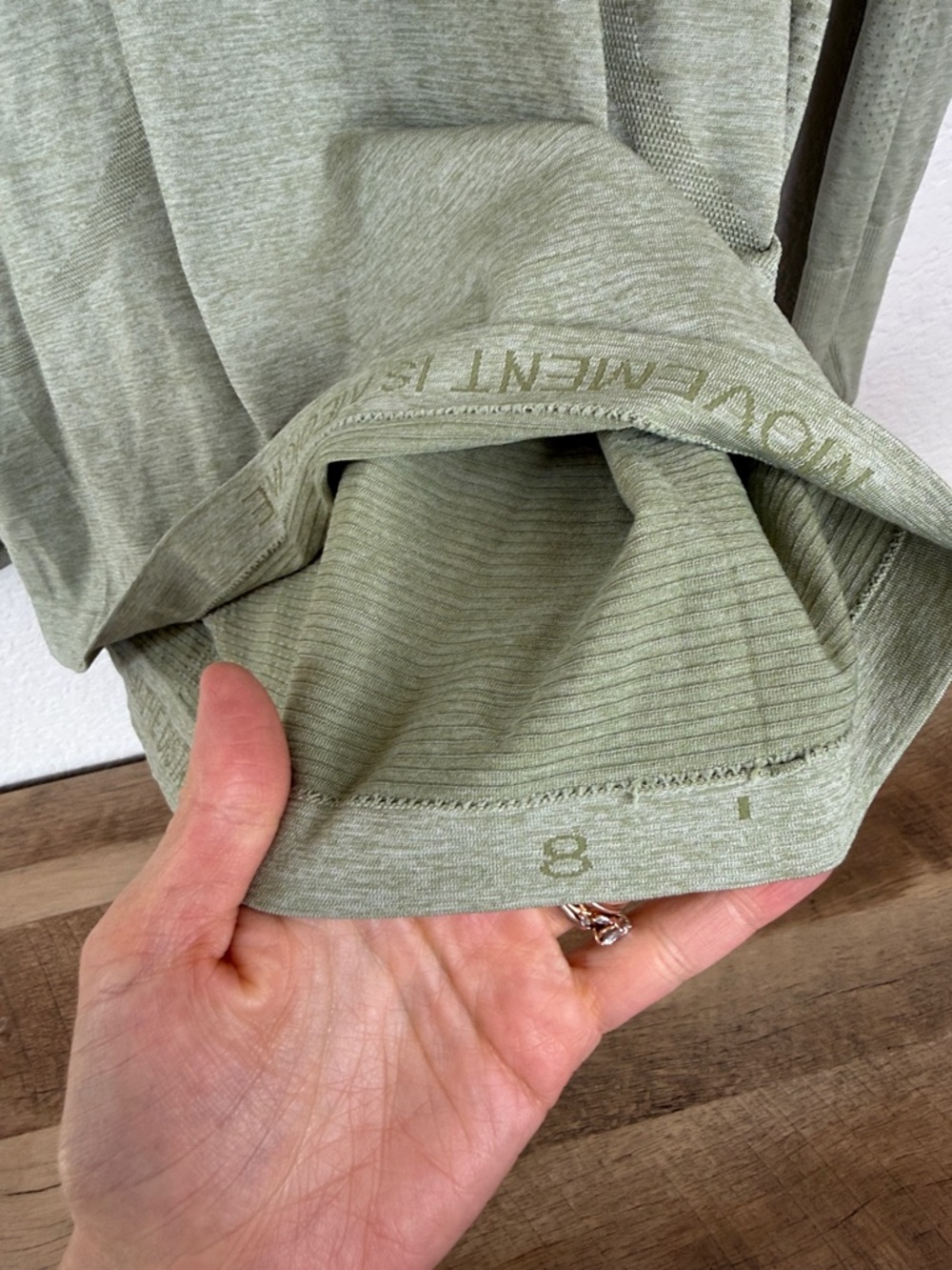 Lululemon Swiftly Tech Long Sleeve Top Light Green size 8 Womens - Picture 7 of 11